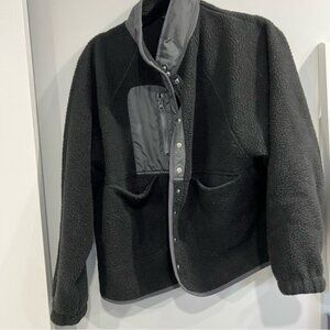 Ardene Black Fleece Coat ML